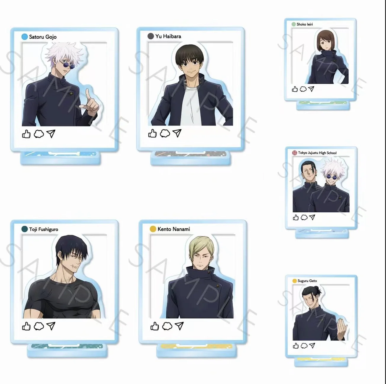 Аниме акриловая подставка кукла Yu Haibara Gojo Satoru Ieiri мини-фигурка модель тарелка