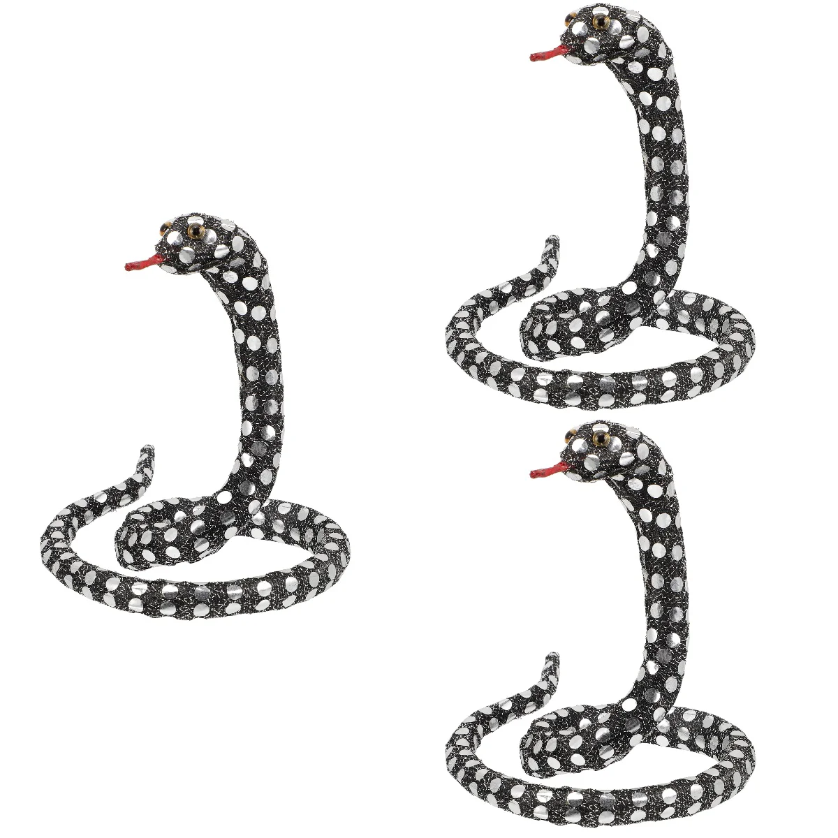 

3pcs Snake Snake Model Realistic Snake Model Haunted House Snake Prop
