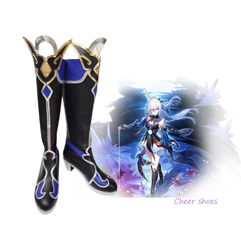 

Anime Honkai Star Rail Jingliu Cosplay Shoes Comic Halloween Carnival Cosplay Costume Prop Men Boots Cos