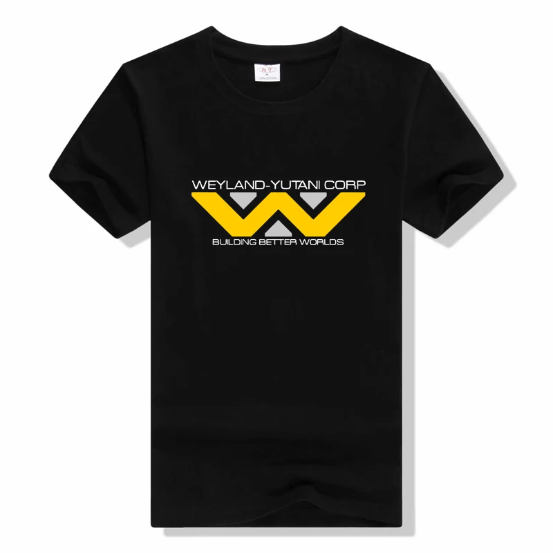 

New Aliens Weyland Yutani Corp Logo T Shirt aliens Nostromo Xenomorph M41A Movie New Arrival Men Short Sleeve tShirt Tops