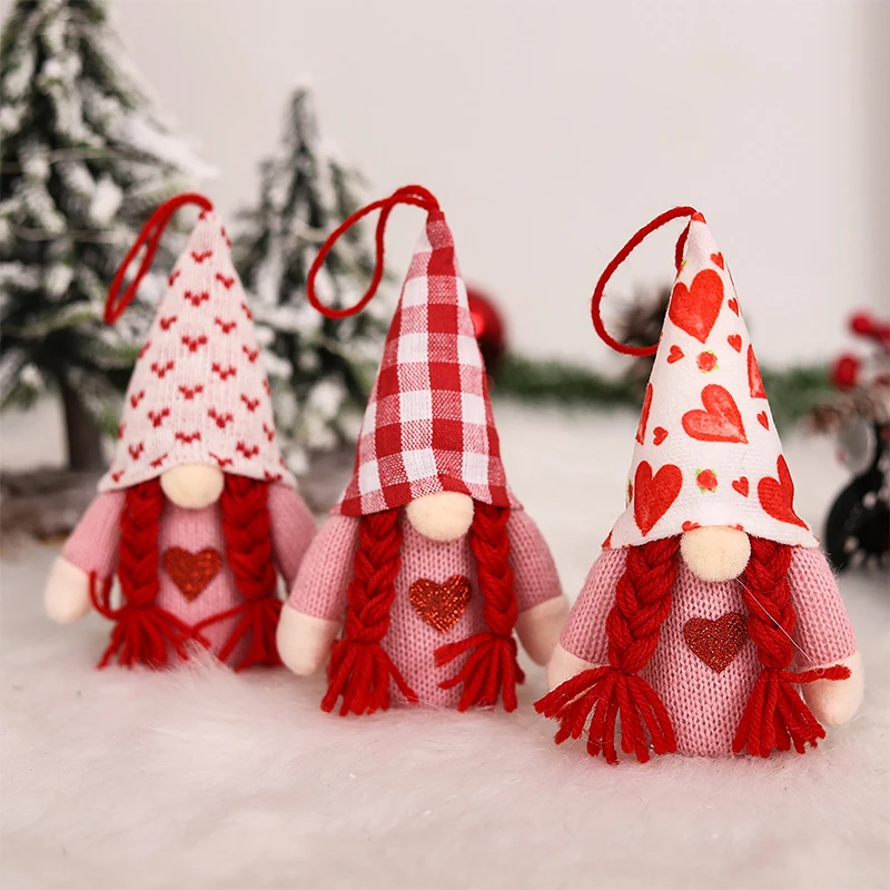 

Lighting Christmas Ornament Knitted Gnome Doll Faceless Elf Night Light Seasonal Lighting Christmas Ornament gass