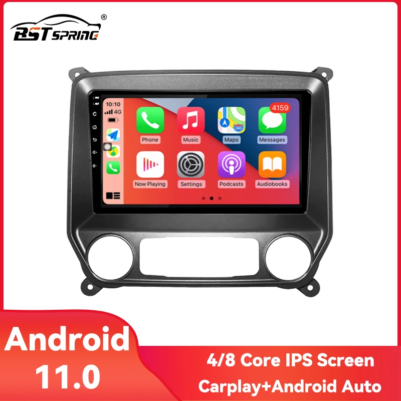 

Автомагнитола 2DIN на Android для Chevrolet Silverado 3 GMTK2 2014, 2015, 2016, 2017, 2018, автомобильный мультимедийный DVD-плеер с навигацией
