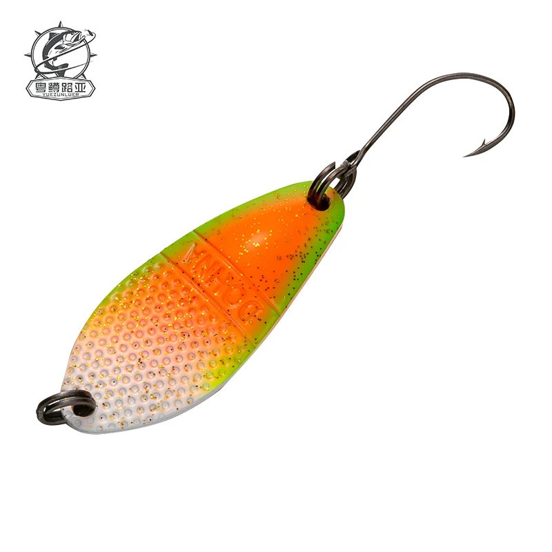 

Peche Leurre Pesca Spoon 2.5g 30mm Colorful Spoon Bait Copper Stream Metal Fishing Lure Swimbait For Trout Chub Perch Salmon