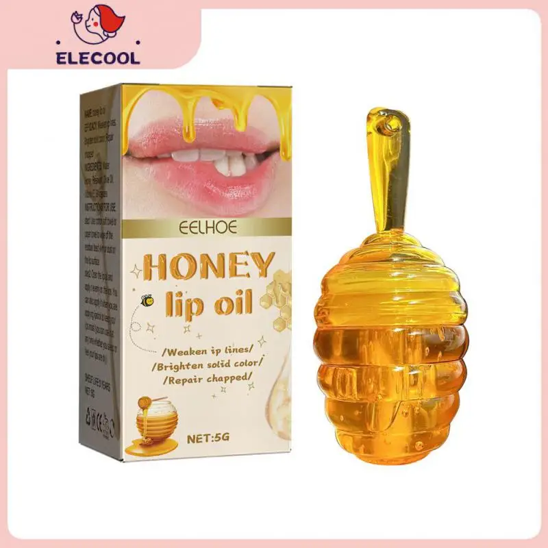 

Hydrating Lip Balm Repair Dry Lips Anti-wrinkle Honey Lip Oil 1pcs Cosmetics Lip Mask Lip Care Nourish Moisturizing Lipgloss