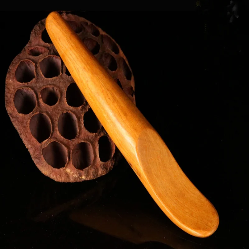 

1 Pcs Handle Wooden Massage Tool Camphor Wood Point Acupoints Face Massager Relaxation Stick
