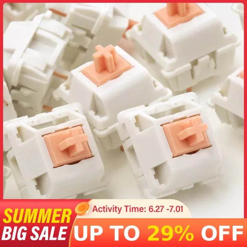 

Feker 35/70/90pcs 3 Pin Similar to Holy Panda Switch Mechanical Keyboard Switch Replacement Tactile Polycarbonate Top Housing