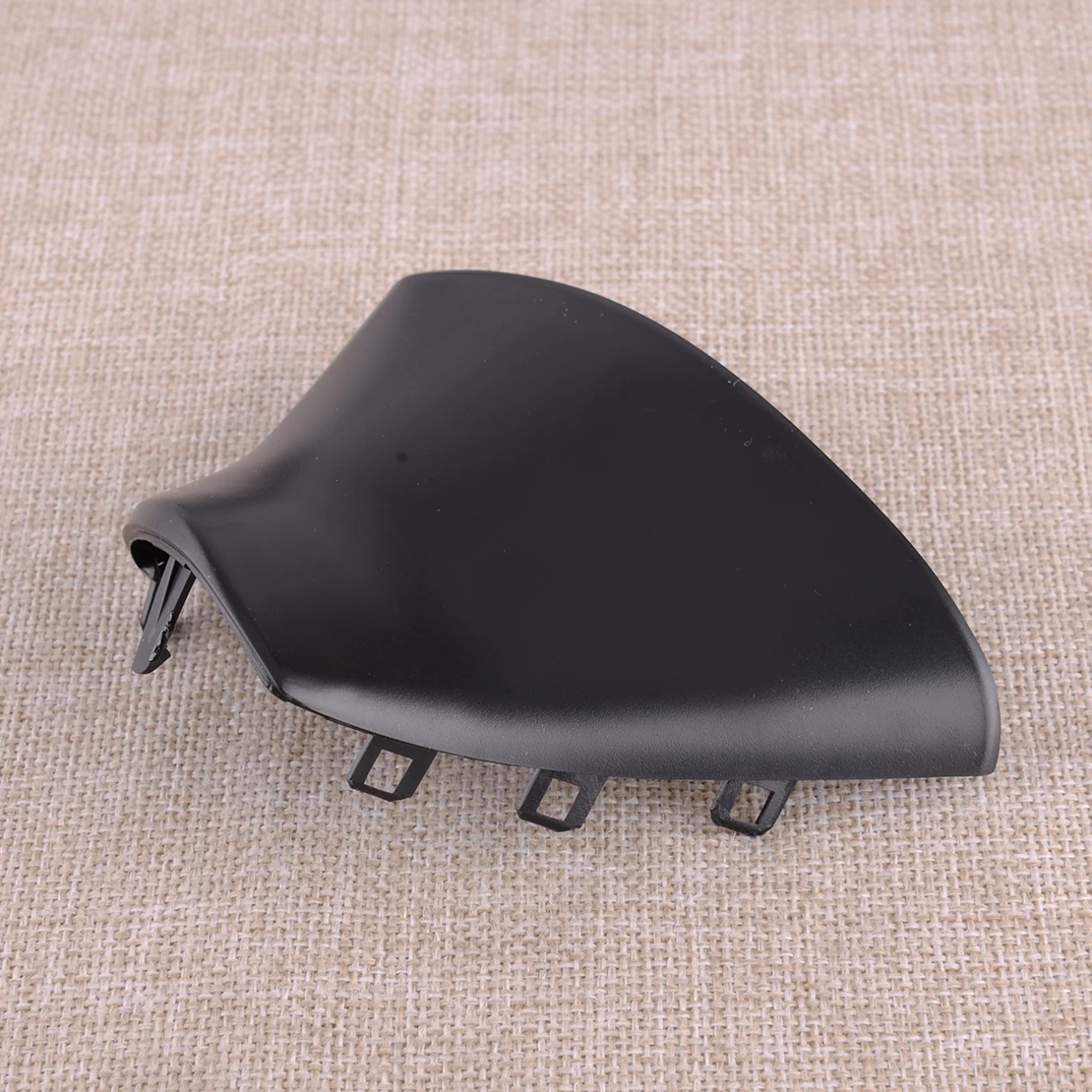 Черное пластиковое наружное левое боковое зеркало заднего вида с треугольной