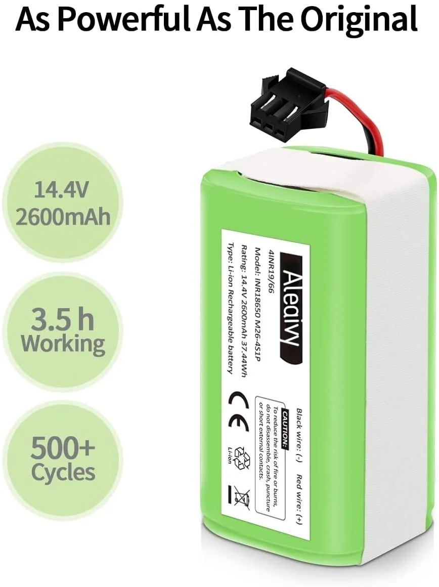 18650 Li-ion Battery 14.4V 3500mAh for Conga Excellence 990 Ecovacs Deebot N79 N79S DN622 Eufy Robovac 11 11S 12 15C 15S 35C |