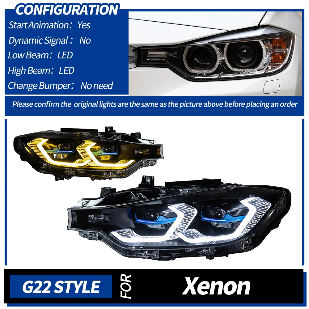 

AKD 2 PSC Фара для BMW F30 2012-2019 гг. Фара 318i 320i 325i 328i 330i 335i Angel Eye Drl Автомобильные аксессуары