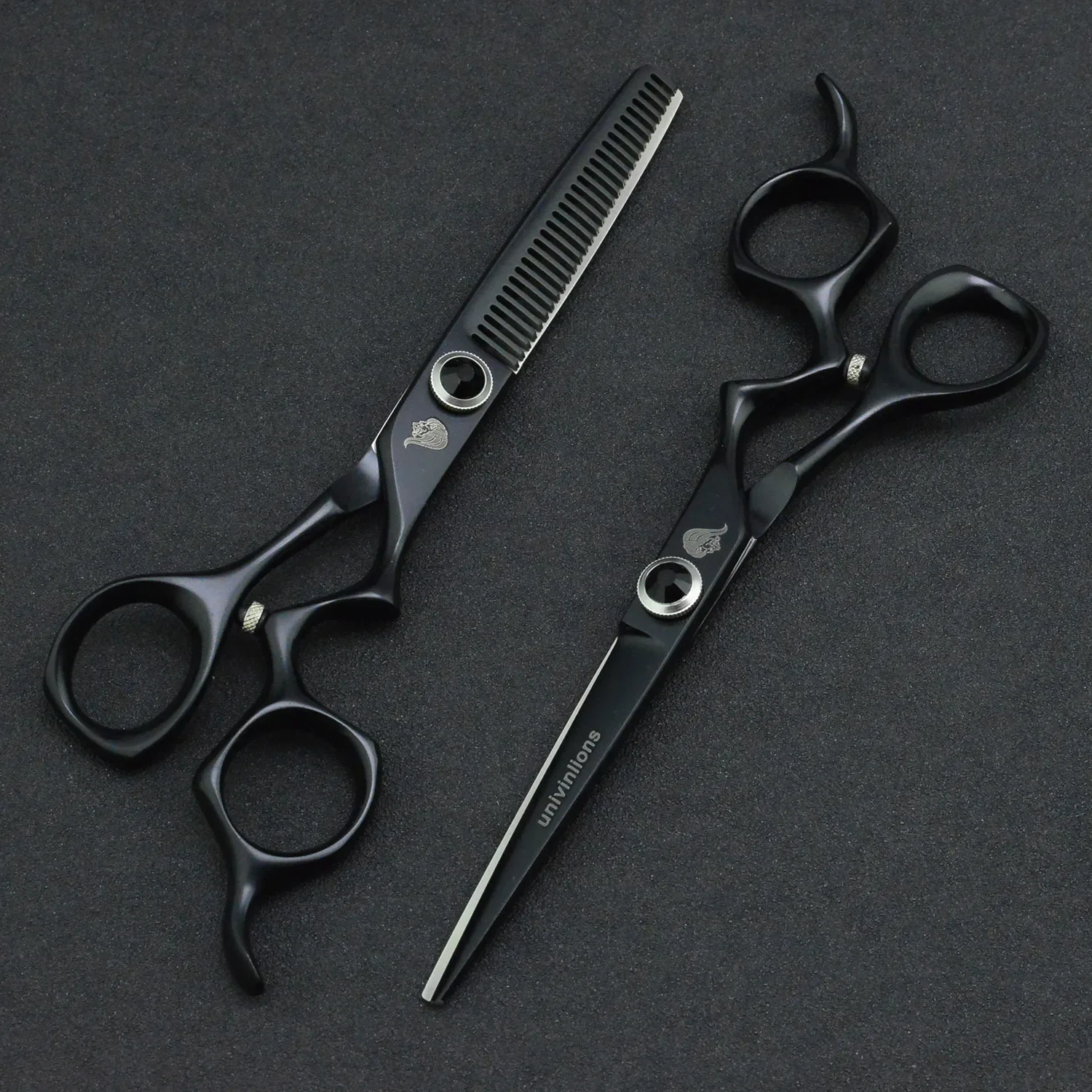5 6 0 &quotчерные Парикмахерские ножницы для волос стрижка парикмахерской