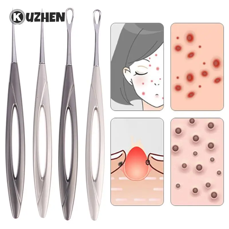 

1pc Acne Needle Blackhead Clip Remover Extraction Pore Black Head Cleaner Face Skin Care Deep Cleansing Needle Tool