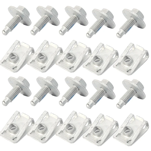 

Зажимы поддона крышки двигателя M6, болт корпуса, U-образные винты, фиксатор брызговика для Opel Vauxhall Vivaro Renault Fiat Nissan