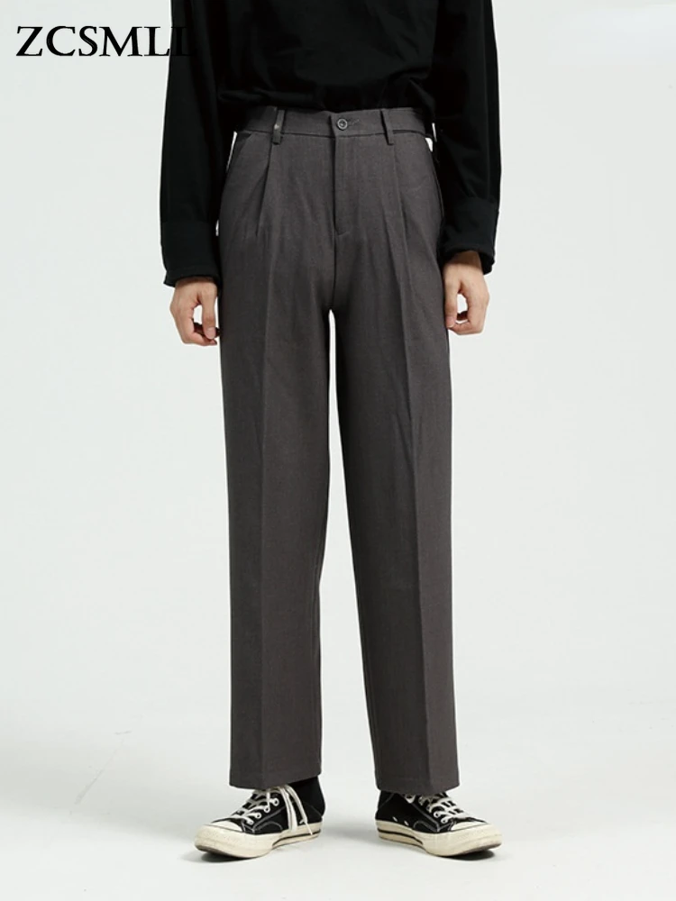 

ZCSMLL Menswear | Korean New Style Trousers Men's Simple and Versatile Casual Straight Pants Trend Spring Summer Tide
