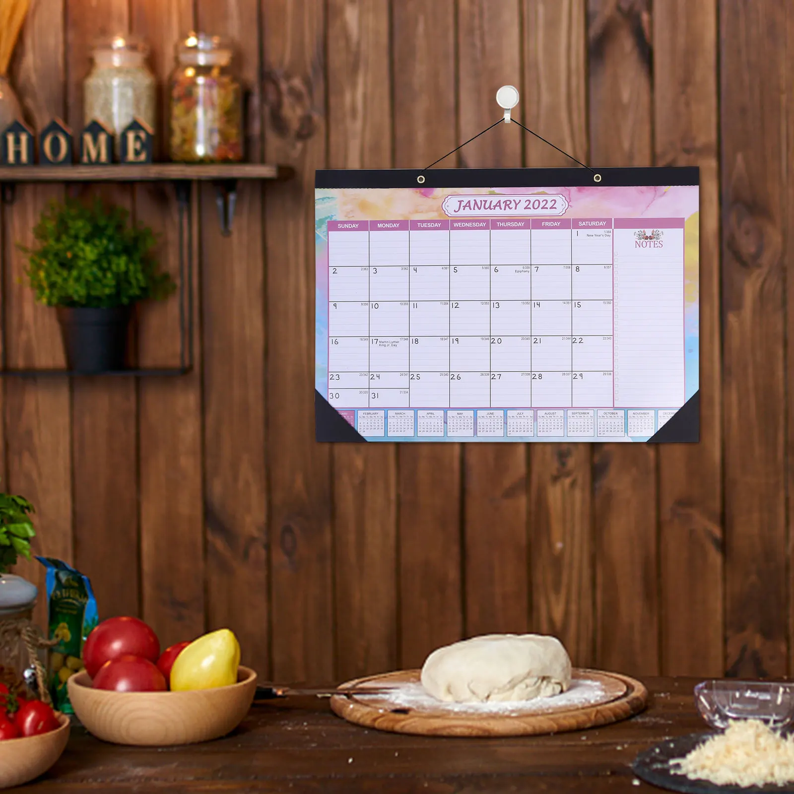 

Настольный календарь 2022, ежемесячный академический Настольный коврик, подвесной Настольный коврик, академический планировщик, органайзер ...