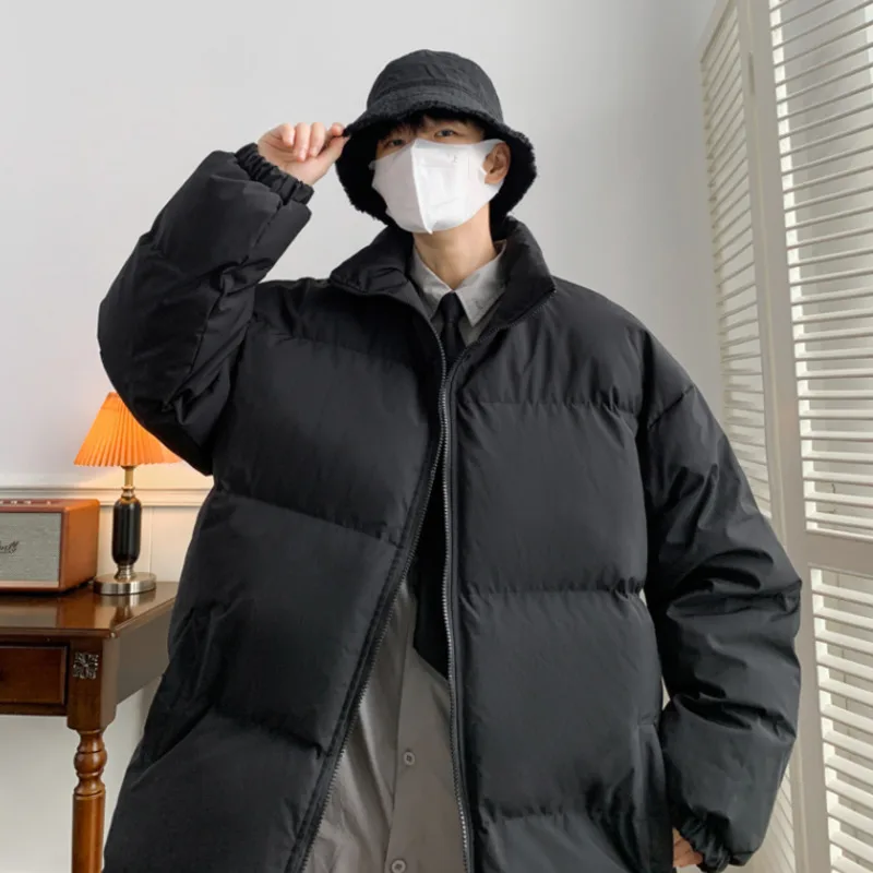 Winter Jacket Men Warm Fashion 6 Colors Casual Thickening Down Jacket Men Streetwear Loose Short Coat Mens Parker Clothes M-4XL