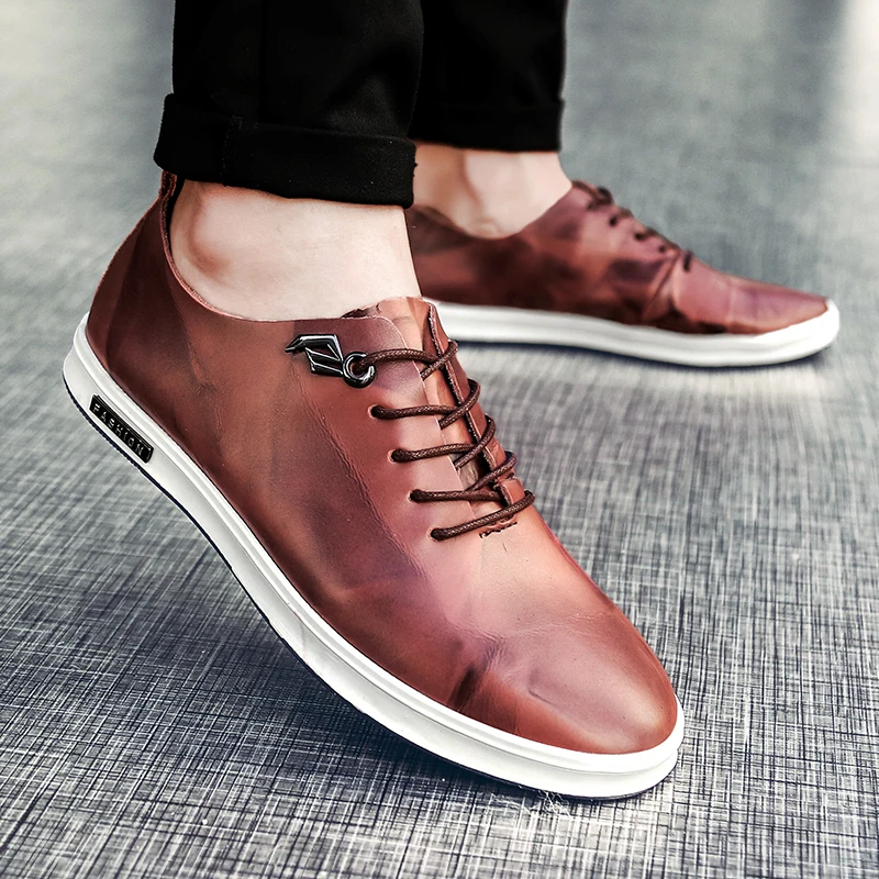 

Shoes Men Leather Original Casual Shoes Men's Lace Up Oxford Shoes Loafers Men Outdoor Jogging Shoes Office Men's Dress Shoes