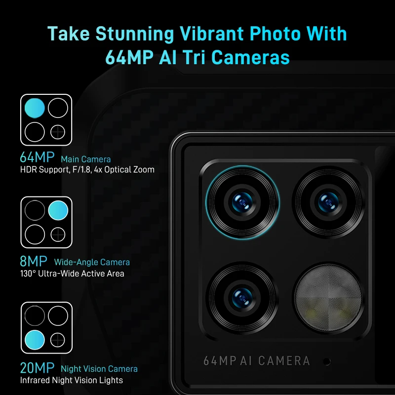 New DOOGEE V20 5G Rugged Phone 6.43