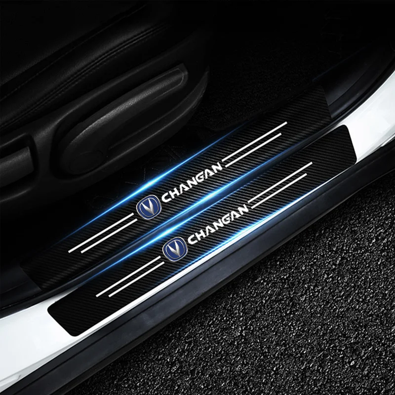 Фото 4 шт., автомобильные наклейки на пороги из углеродного волокна для Geely Coolray, геометрия CK, Monjaro, Tugella 2022 Okavango Boyue Sticker s №3