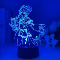 3d lamp genshin impact game venti paimon barbatos night light touch acrylic table lamp for child room decor led light bedside