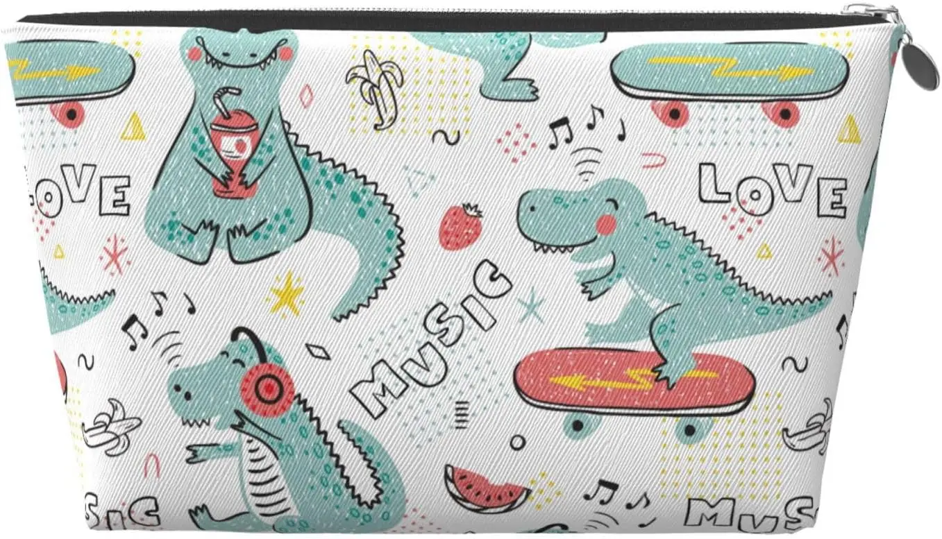 Музыкальный любовник косметичка с динозавром женские дорожные туалетные
