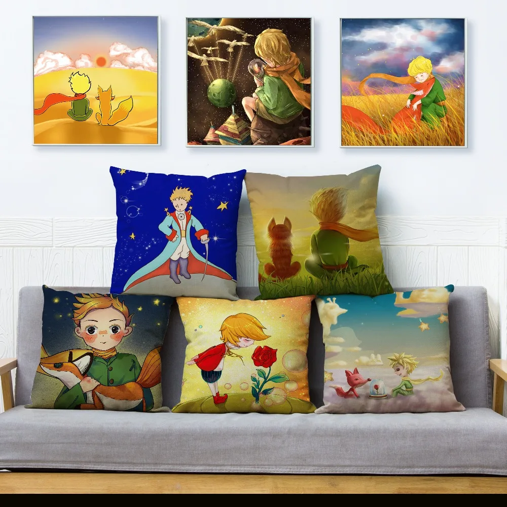 

45*45cm Anime Print Pillowcase Sofa Home Decoration Pillowcase Cushion Cover