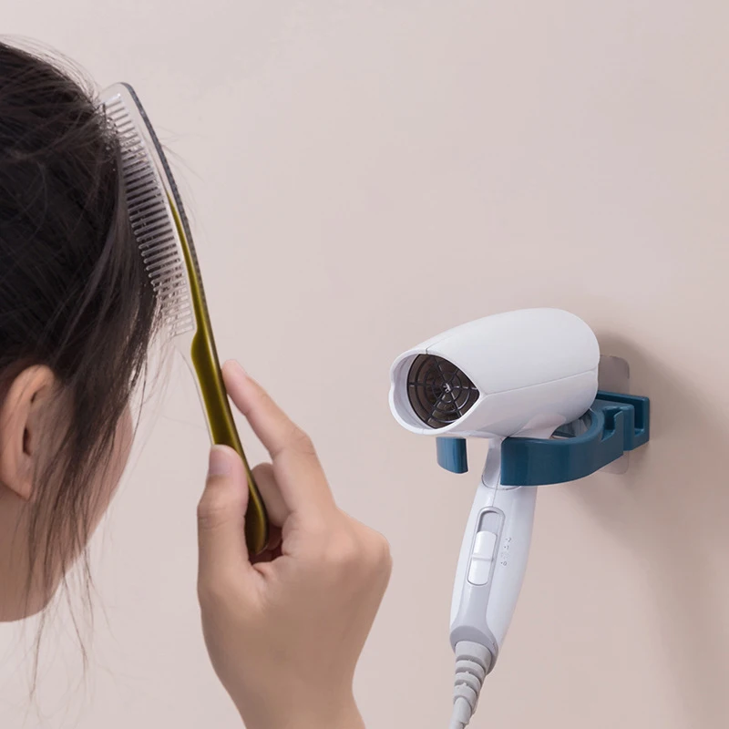 

Bathroom Shelf Bathroom Storage Toilet Hair Dryer Holder Punch Free Electric Hair Dryer Shelf Wall Mount Room Organizer Bathroom