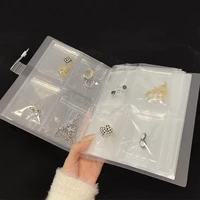jewelry storage bag anti oxidation storage book desktop drawer organizer transparent necklace ear ring holder ziplock bag storag