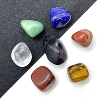 7 pieces natural chakra rolling stone gemstone rock mineral irregular crystal polished therapy meditation feng shui decoration