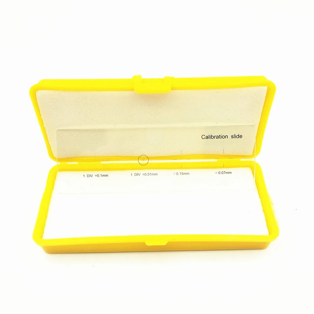 Биологический стереомикроскоп сценический микрометр калибровочный слайд с 4