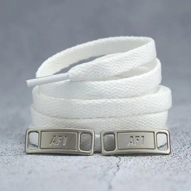 

4 шт./компл. комбинированные шнурки AF1, черные и белые плоские шнурки и украшение для обуви, шнурки для кроссовок, модные аксессуары для обуви