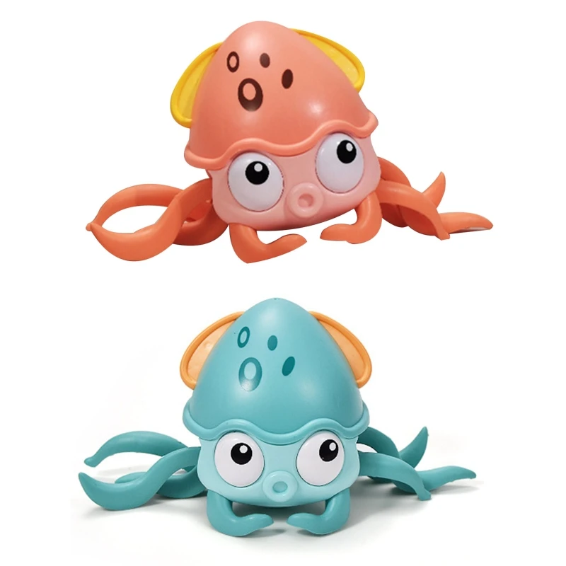

Q9QB Baby Crawling Toy Crawling Octopus Toys Music and Lights Baby Interactive Toys