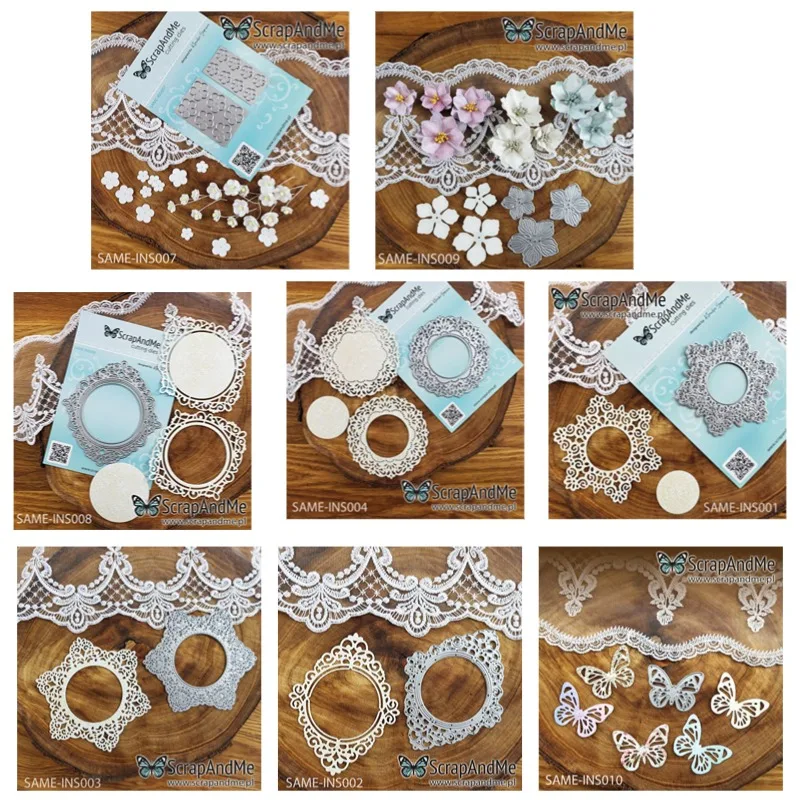 Бабочка салфетка цветы рамка металлические трафареты силиконовые штампы