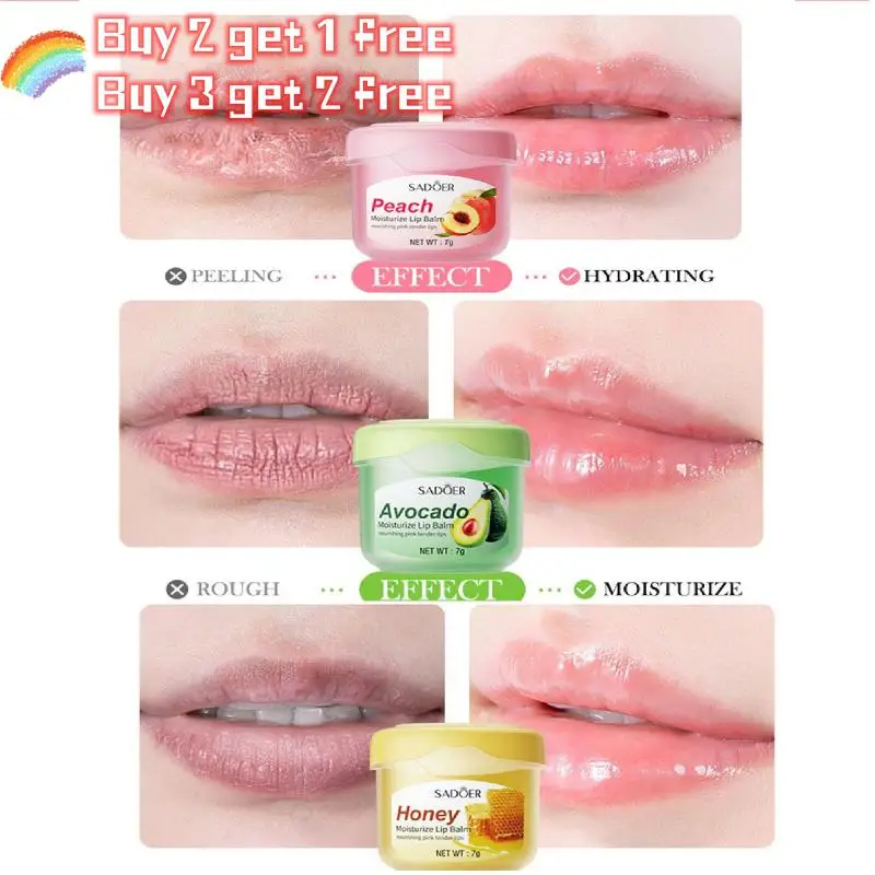 

7g Honey Lip Balm Moisturizing Nourishing Anti-wrinkle Anti-cracking Lip Balm Lip Care Mask Fade Lip Lines Lip Oil Comestic
