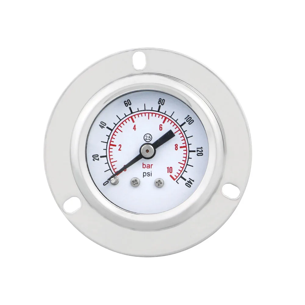 

MAIRUIKESI Манометр для сухого давления 50 мм -1-0-600 бар Заднее соединение с фланцем Корпус из нержавеющей стали 304 для водяного газового воздушного манометра