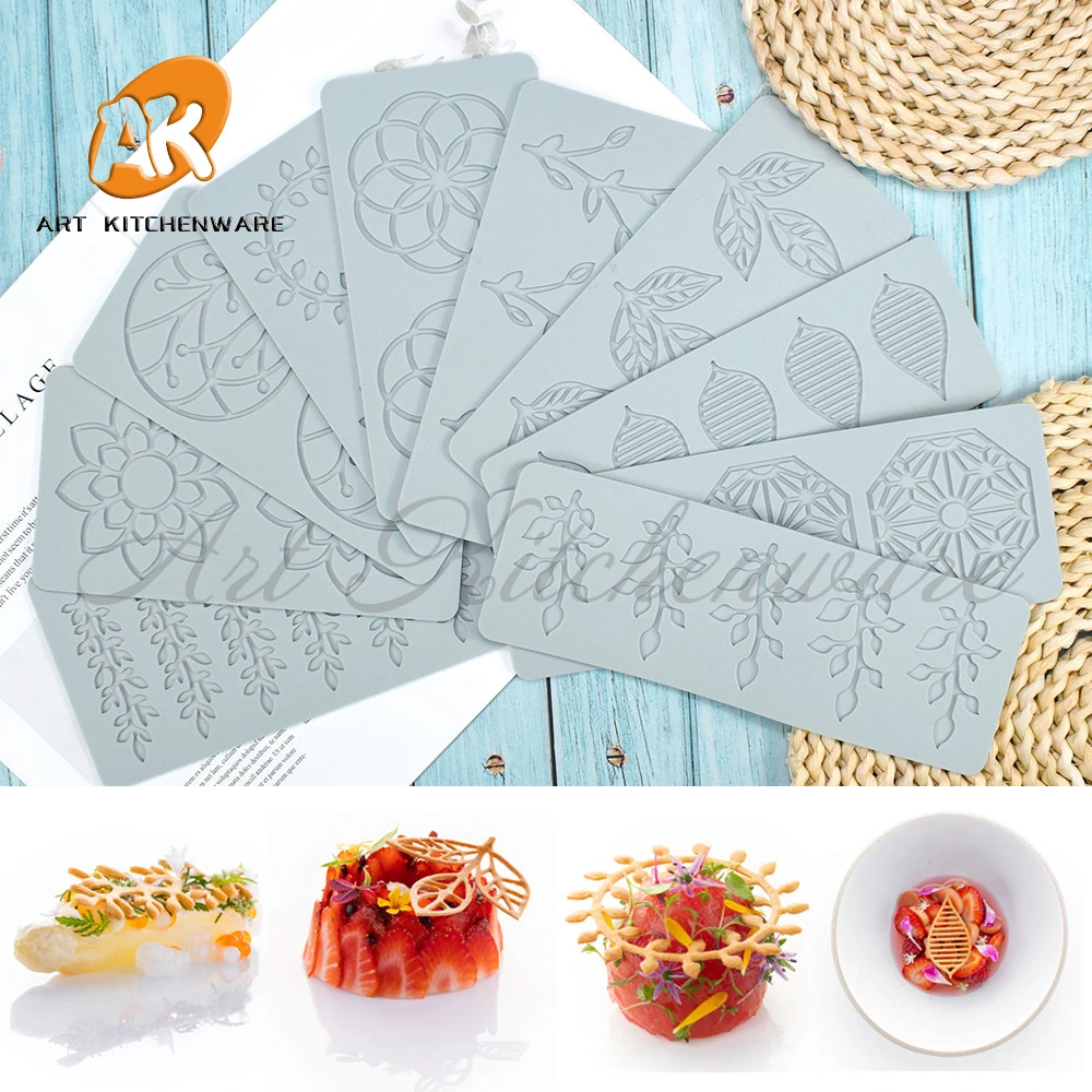 

Leaf Design Silicone Cake Lace Mold Cake Decorating Tool Border Decoration Lace Mold kitchen Baking Tool