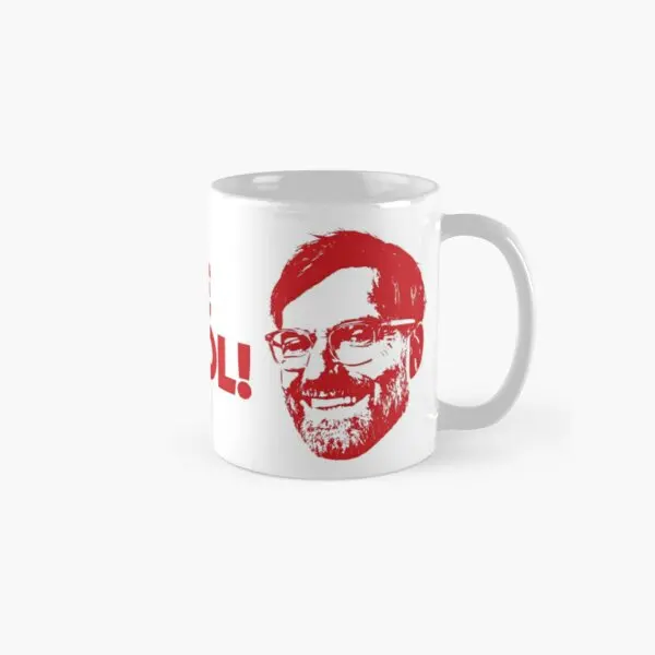 

Классическая кружка Jurgen Klopp с изображением чая, кофе, круглая посуда для напитков с простой ручкой, подарки, дизайнерская чашка для фото
