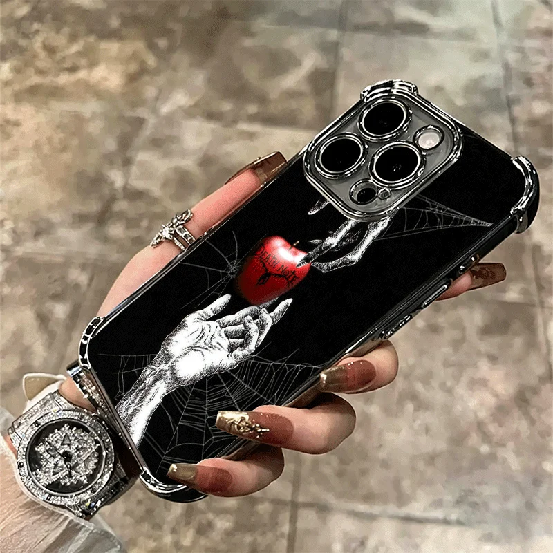 Фото Чехол для телефона N-Notes D-Deaths Anime Ryuk с покрытием для iPhone 16 17 Pro Max Air 17E 16E 14 15 Plus 12 13 11, противоударный защитный чехол №4