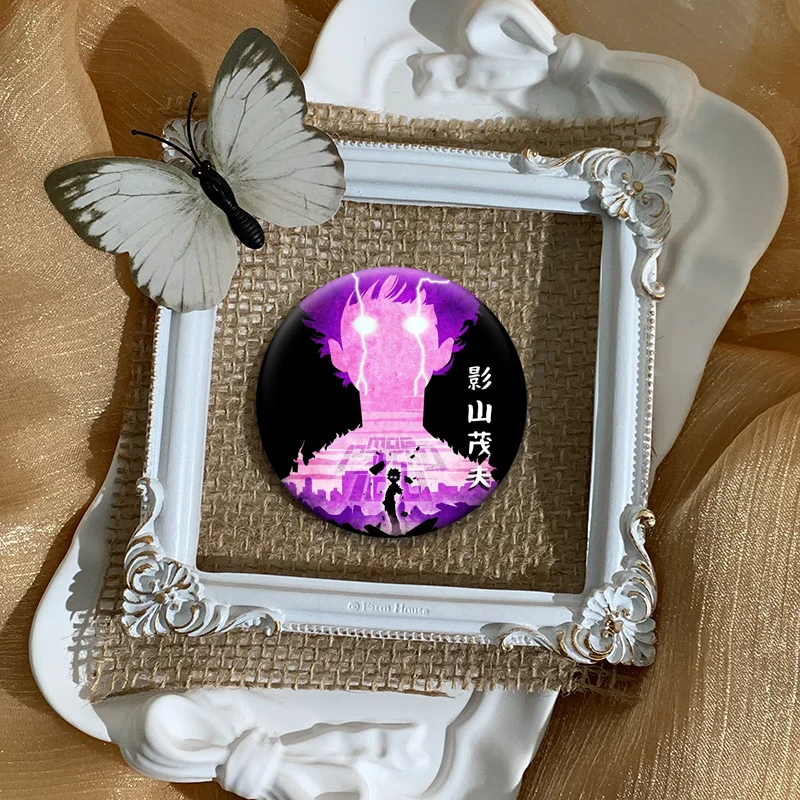 Круглый креативный значок с героями мультфильмов аниме SMob Psycho 100 броши Shigeo Kageyama