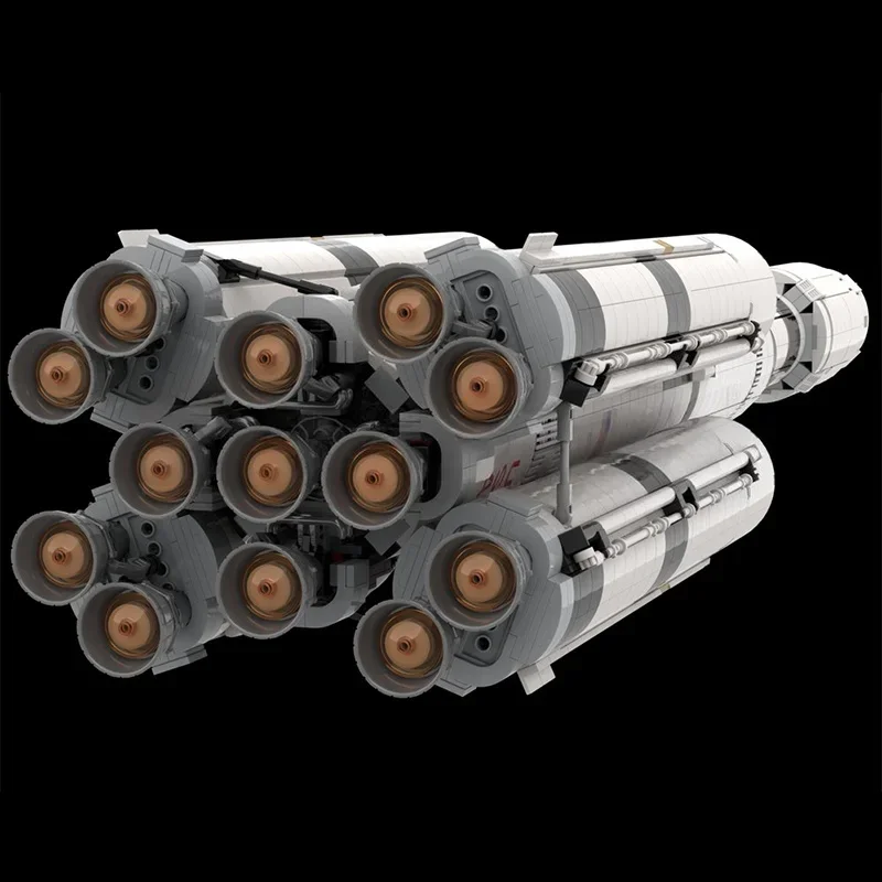Фото Конструктор MOC Saturn V MLV: Трехступенчатая космическая ракета, 5369 деталей, развивающая игрушка для сборки, идеальный подарок на праздник №2