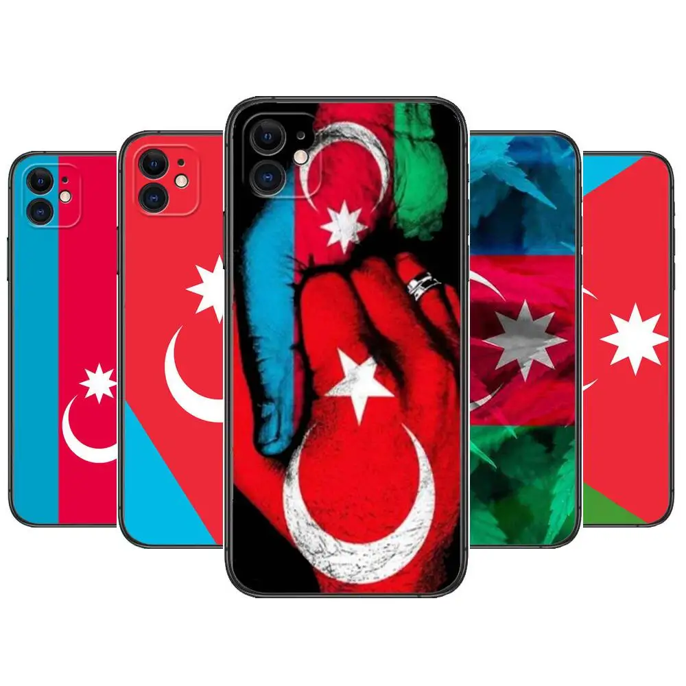 

Azerbaijan Flag Phone Cases For iphone 13 Pro Max case 12 11 Pro Max 8 PLUS 7PLUS 6S XR X XS 6 mini se mobile cell