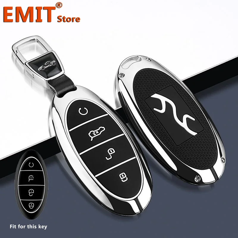 

Силиконовый брелок для ключей из цинкового сплава для BYD YangWang U8 U9, удаленная Защита, Чехол для сумки, оболочка, брелок, кольцо-держатель, автомобильные аксессуары