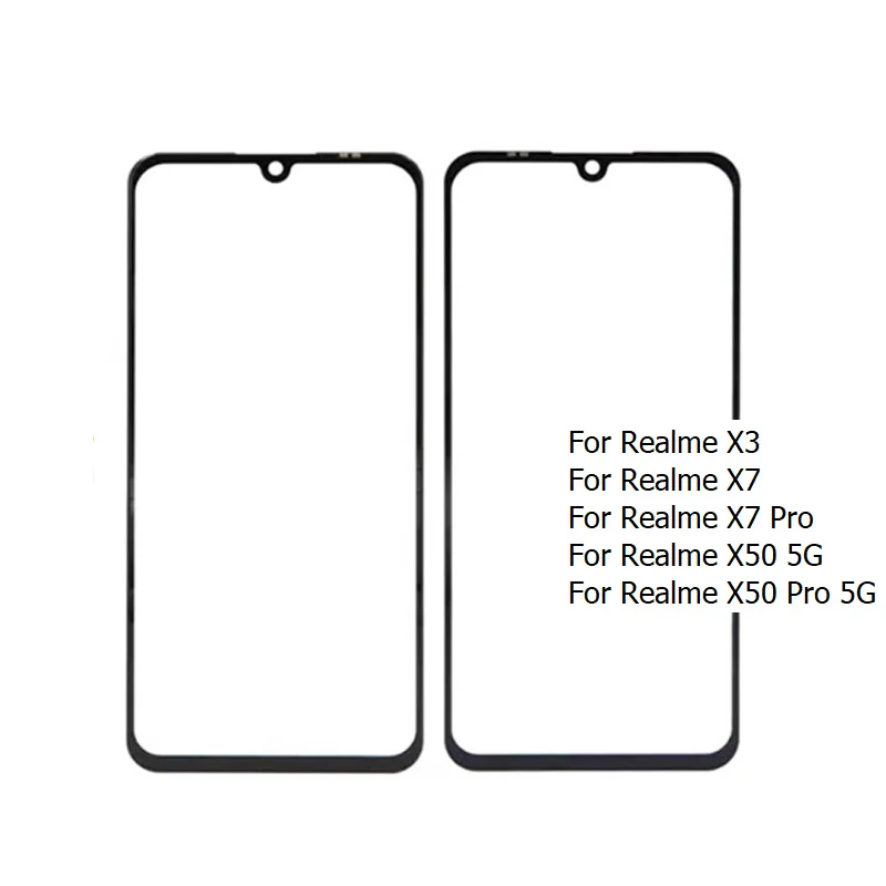 

Новинка для Realme X3 X7 X50 Pro 5G переднее внешнее стекло сенсорный экран передняя стеклянная панель ЖК Внешний дисплей Замена объектива