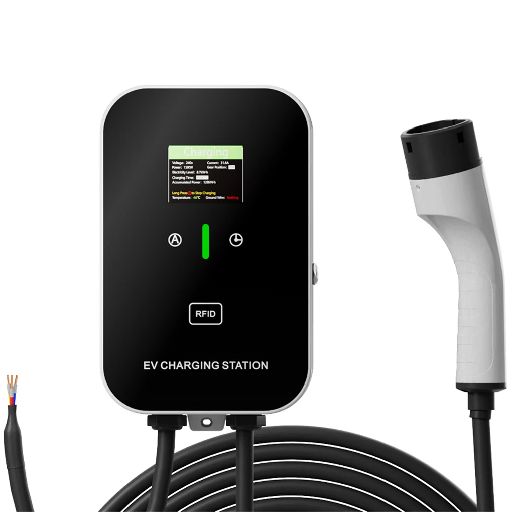 EV Wallbox 5M 7KW 32A Автомобильный домашний Зарядная станция Электрический автомобиль с
