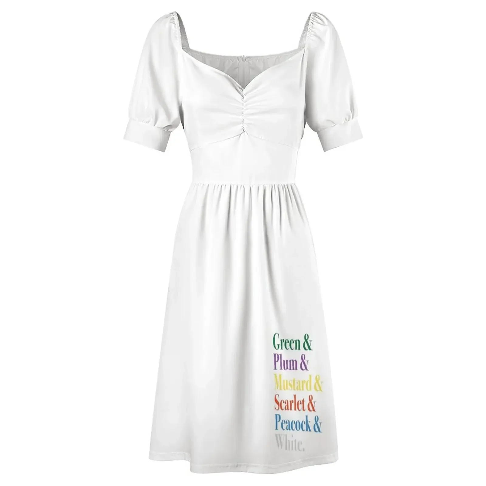 Платье с короткими рукавами The Game of Clue летние платья женские 2021