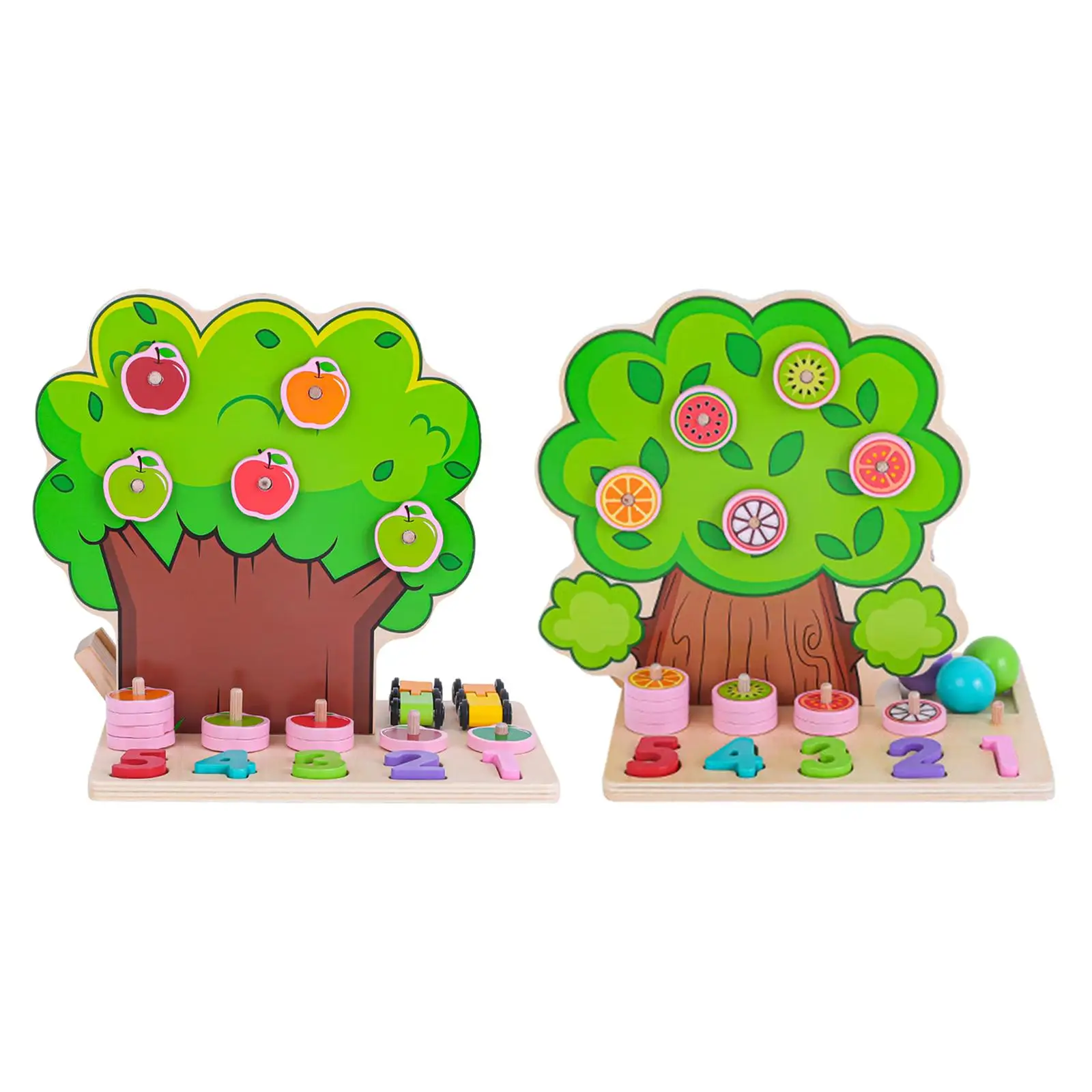 

Montessori Picking Tree Toy Fine Motor Skills Kids Development Toys, Counting Matching Game Montessori Toys for Toddlers