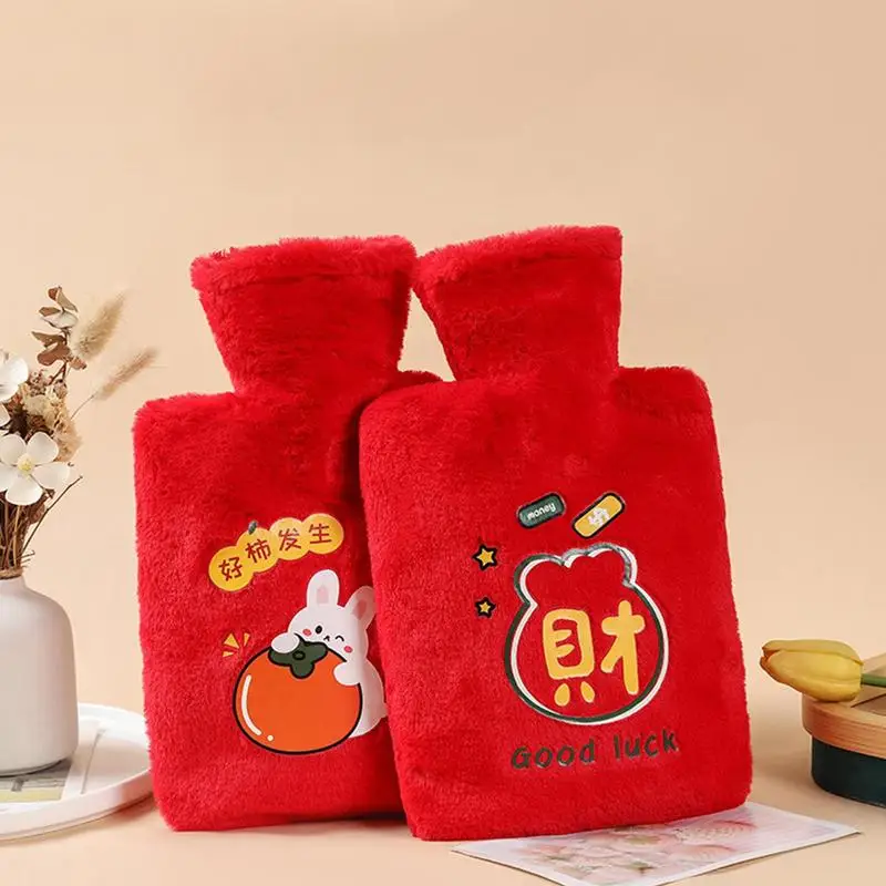 

Hot Water Bottle Leak-proof Hot Water Bottle Water Filling Hot Water Bottles Warm Water Bag For Menstrual Cramps Neck And