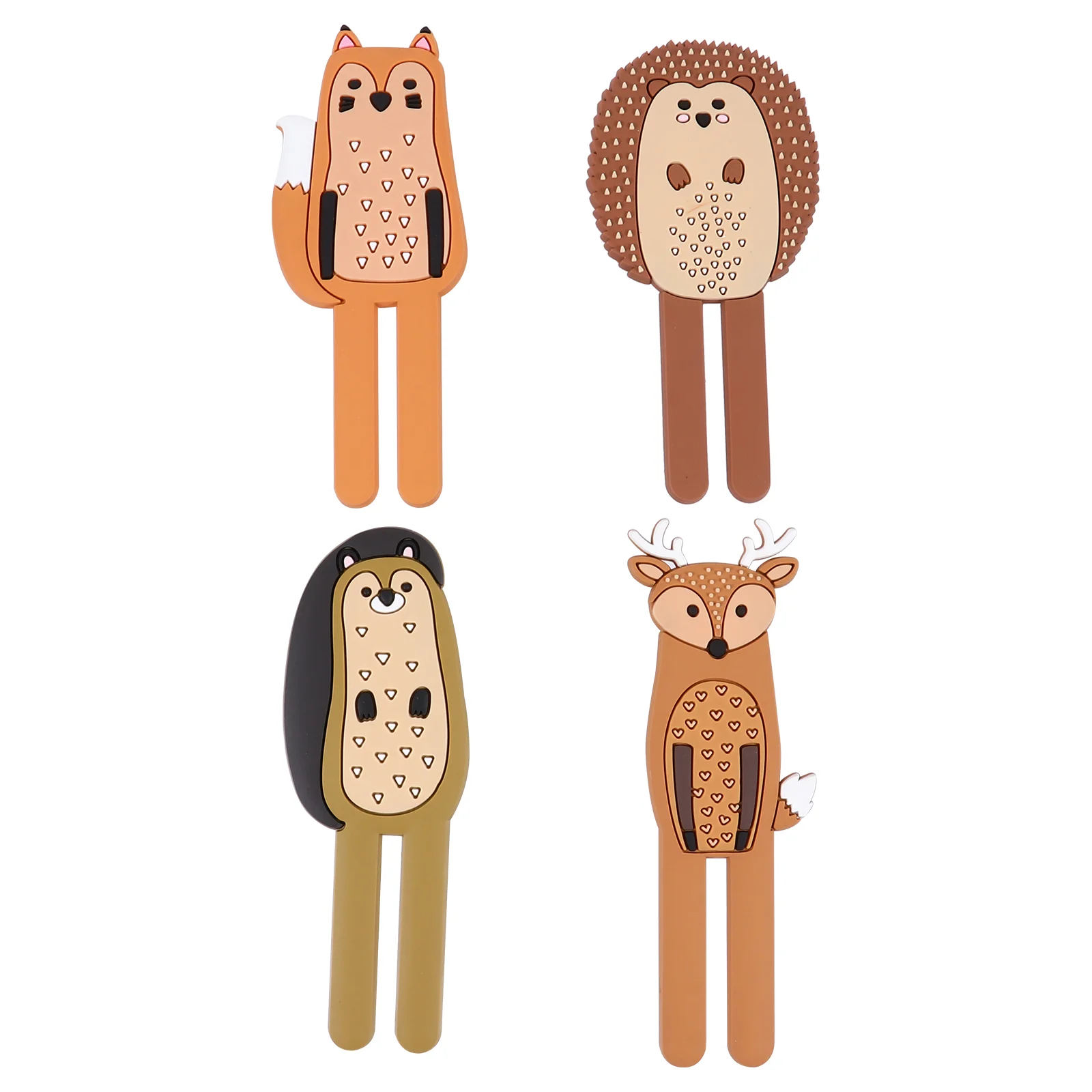 

4 Pcs Animal Fridge Magnets Fridge Decor Kitchen Organizer Holder Toy Whiteboard Magnet Rubber Kids Fridge Magnets Child