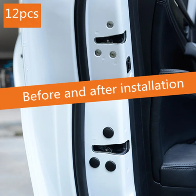 

12pcs Car Door Lock Screw Protector Cover for citroen c4 opel astra
