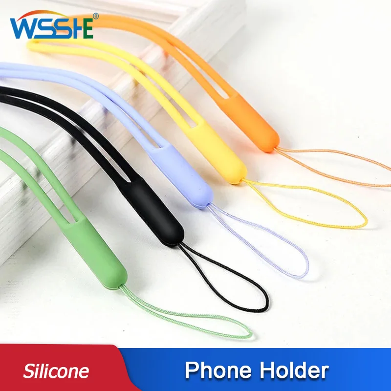 Короткий силиконовый ремешок на запястье руку для телефона iPhone 11 Samsung Camera GoPro USB