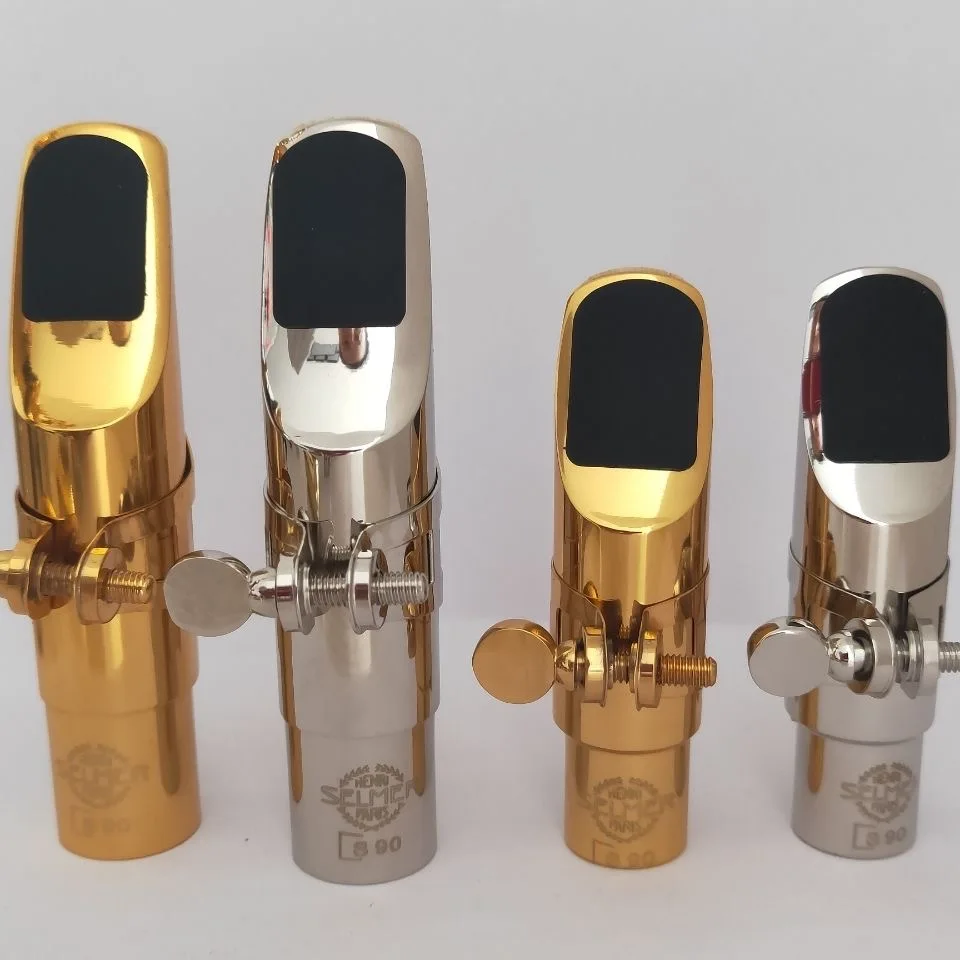 

High Quality Professional Tenor Soprano Alto Saxophone Metal Mouthpiece Gold Plating Sax Mouth Pieces Accessories Size 5678